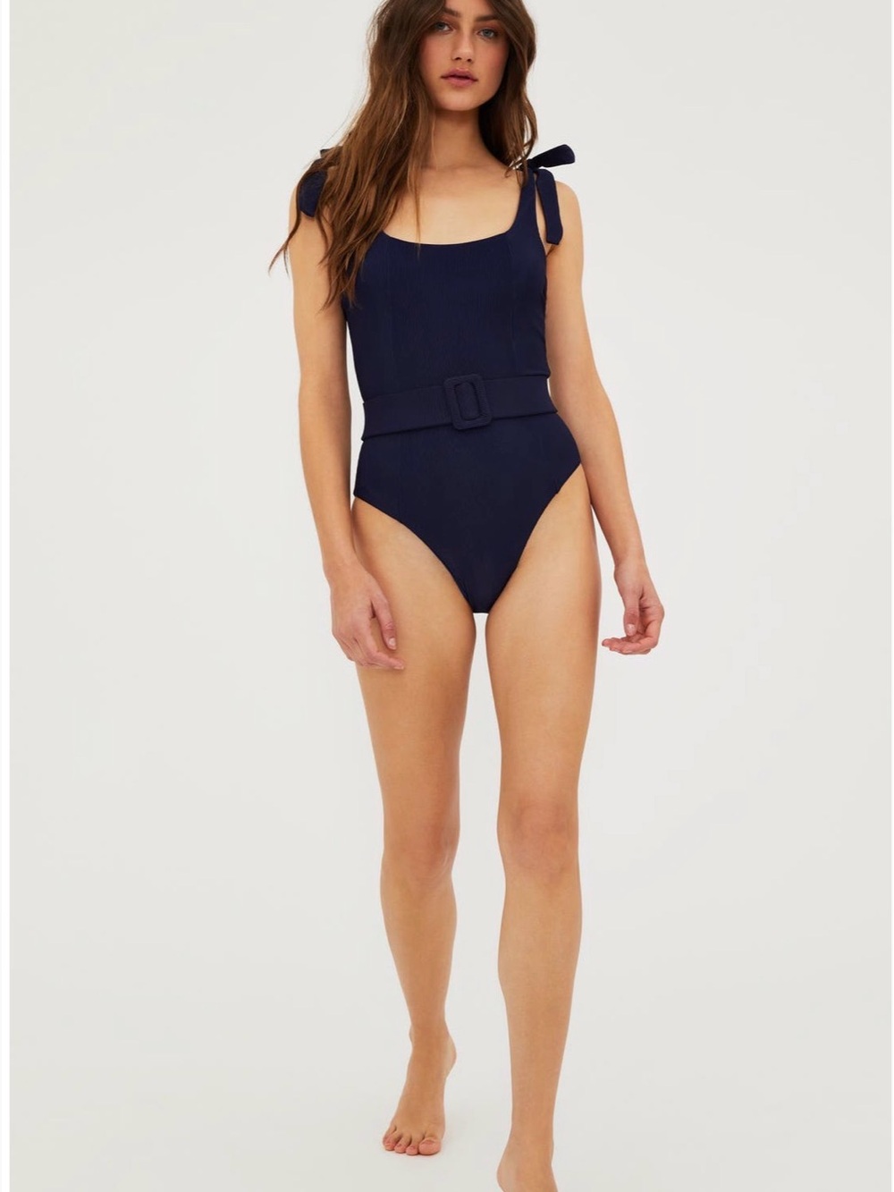 New Beach Riot Sydney Belted One Piece Swimsuit